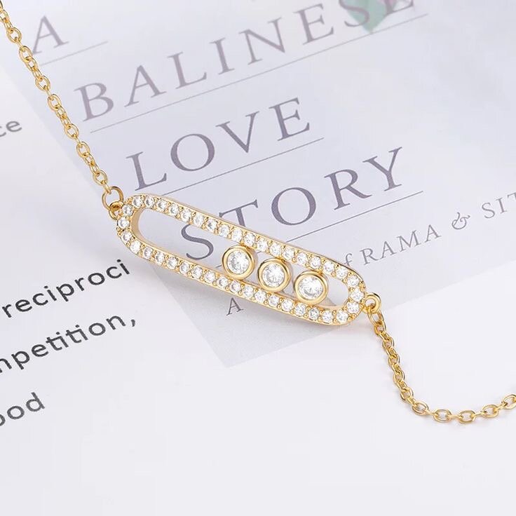 Bracelet doré à strass sika