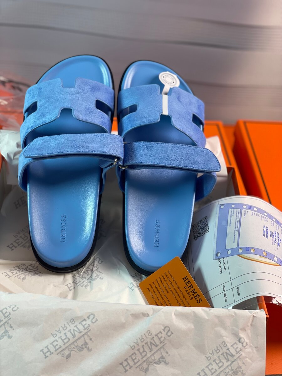 Sandales H en cuir Hermès