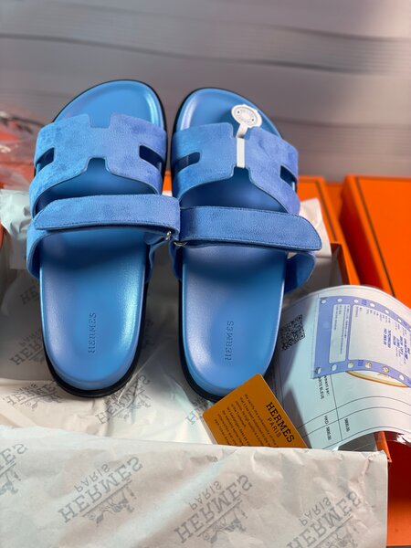 Sandales H en cuir Hermès