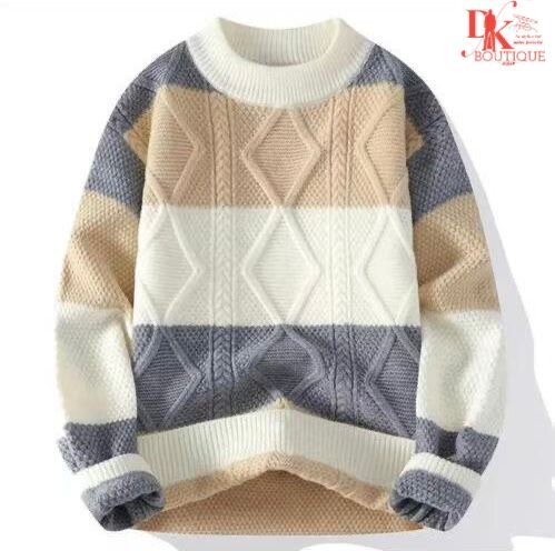 Pulls tricotés rayés modernes