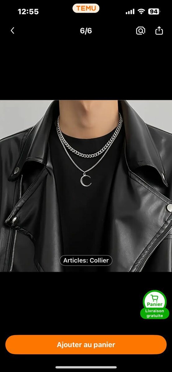 Collier superposé tendance