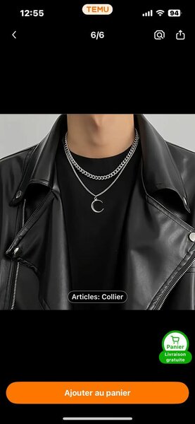 Collier superposé tendance