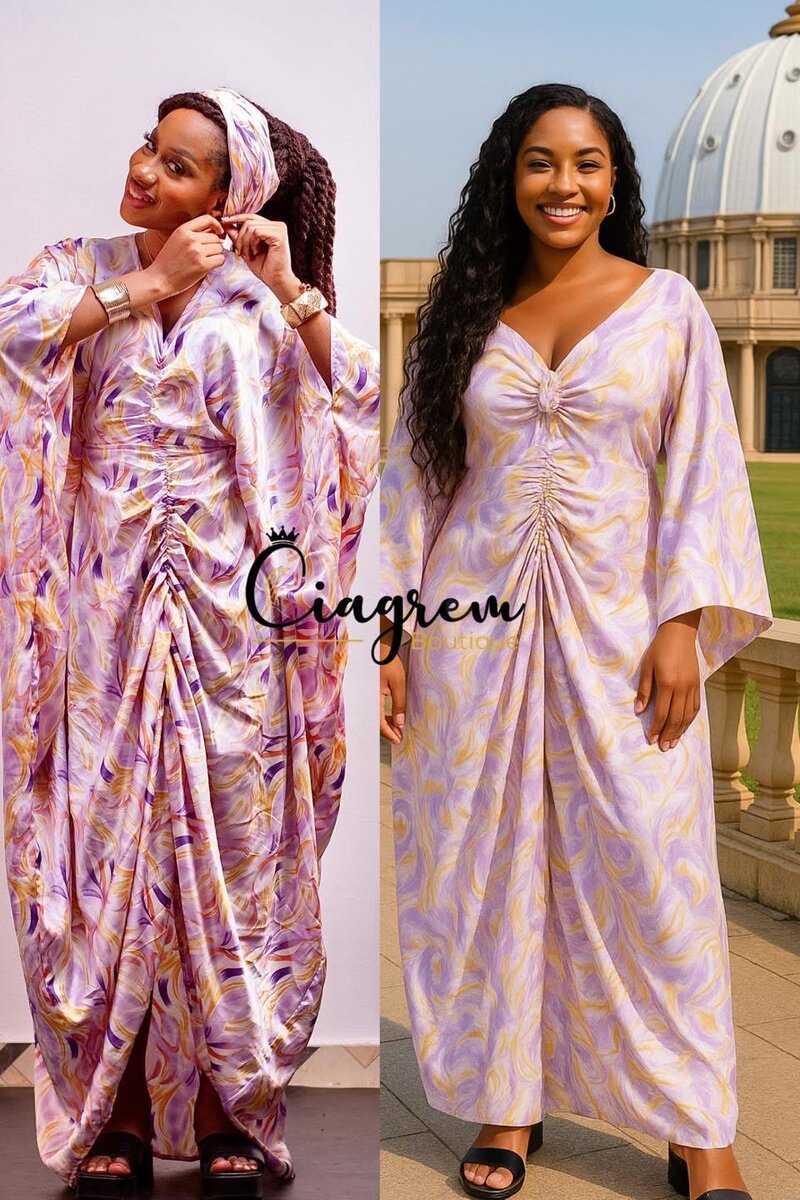 Robe fluide imprimée élégante
