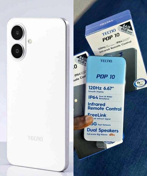 Tecno POP 10 Smartphone 6.67'' 4G 8 Go