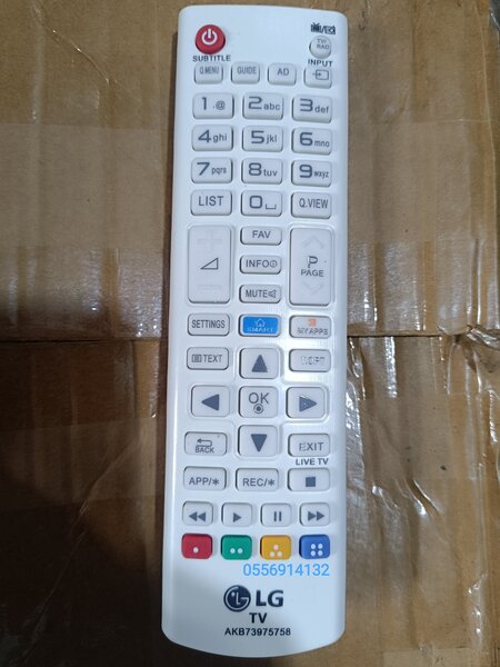 Télécommande LG Smart TV blanc