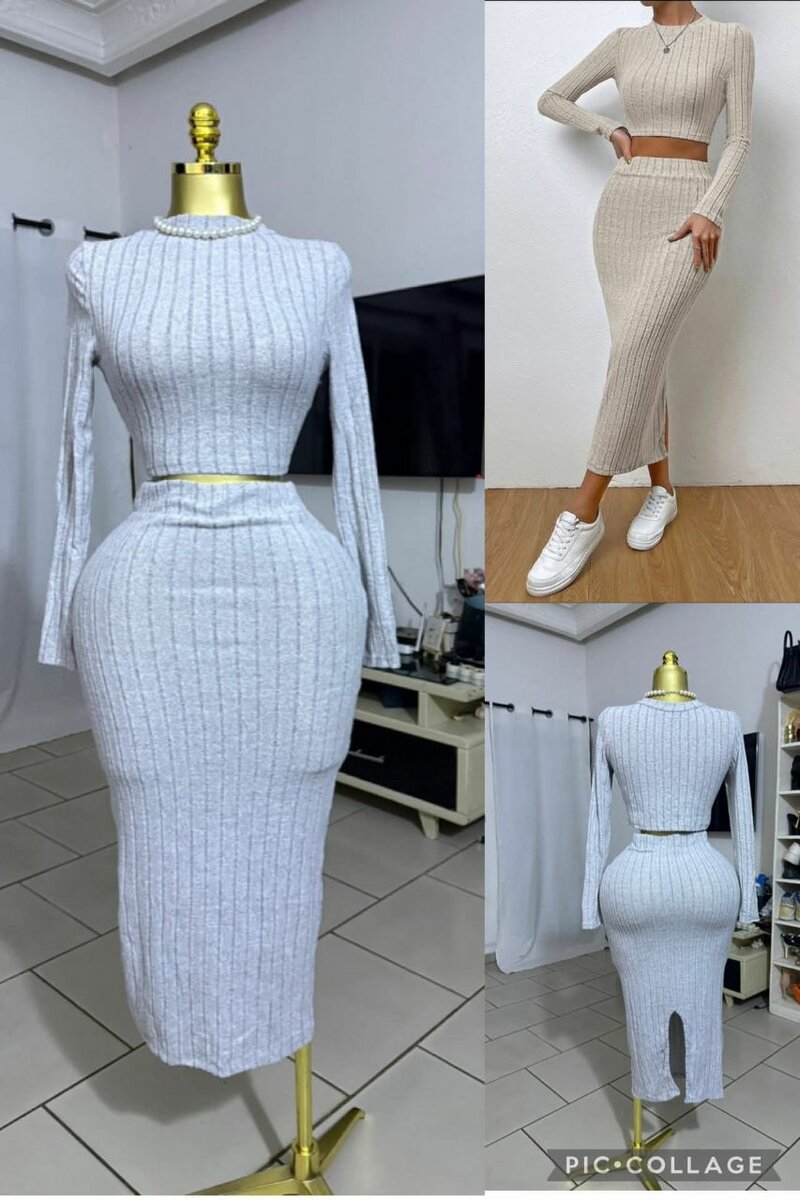 Ensemble robe en tricot