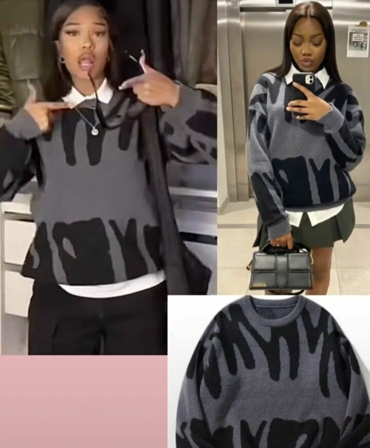 Pull oversize graphique