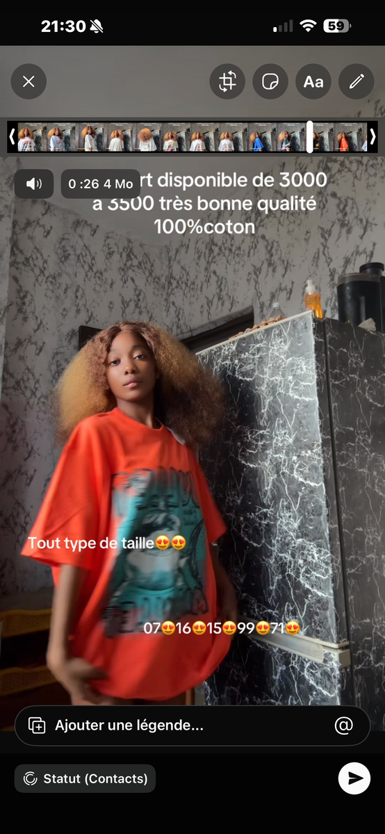 T-shirt oversize en coton