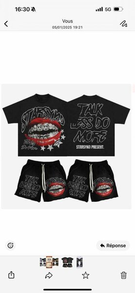 Ensemble T-shirt et short streetwear