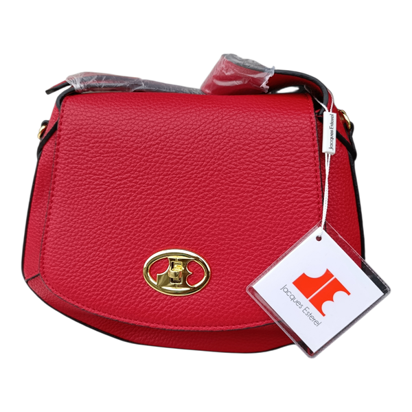 Sac bandoulière en cuir rouge