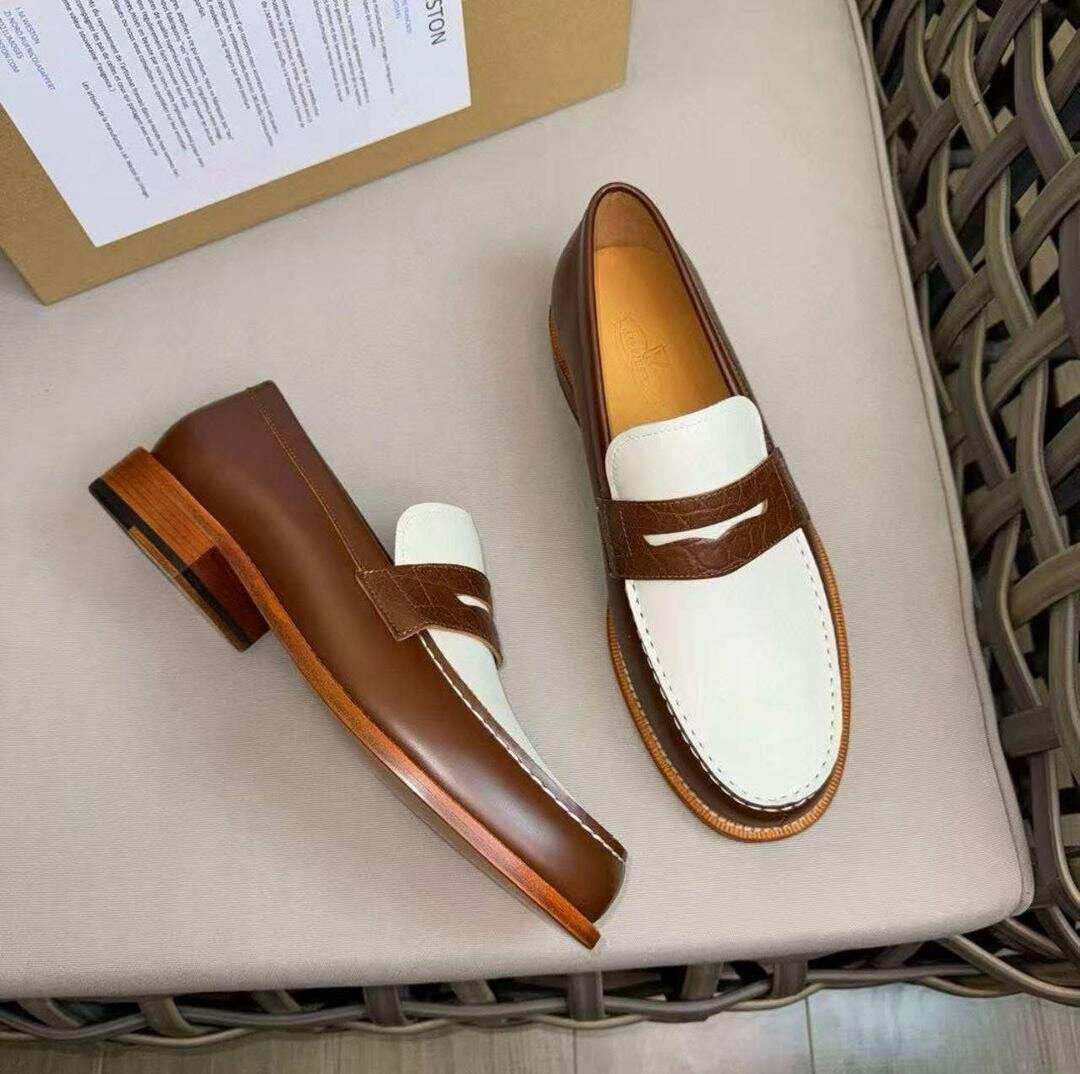 Mocassins élégants cuir