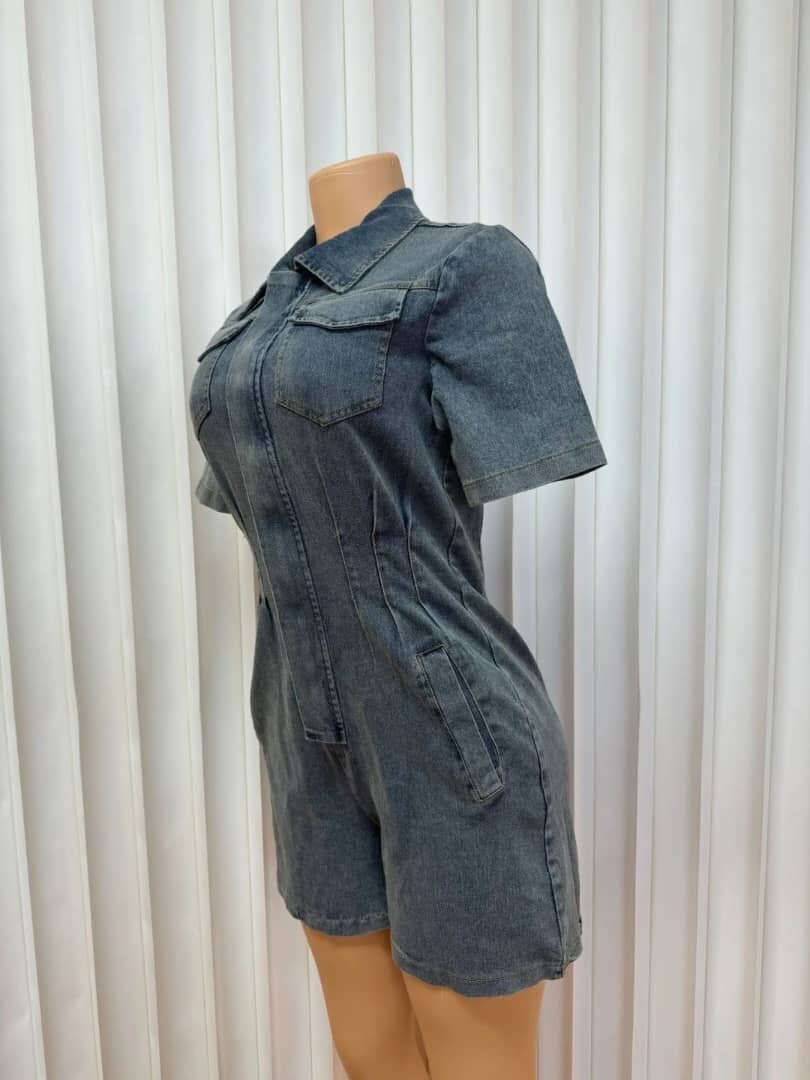 Combinaison en jean tendance