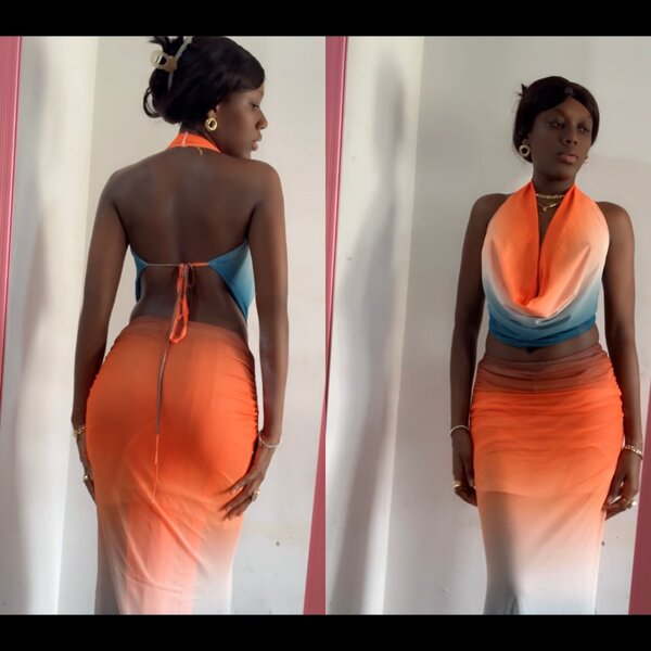 Robe élégante en tricot