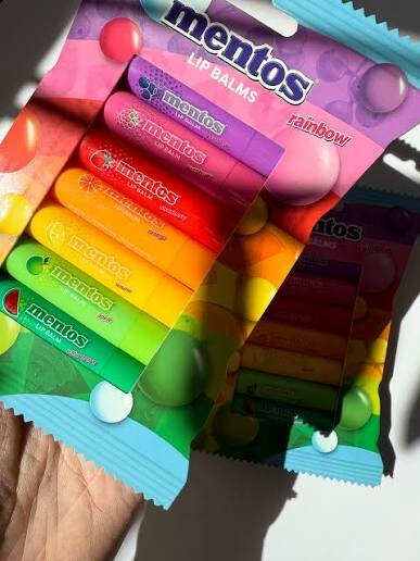 Mentos Baume à Lèvres Arc-en-Ciel