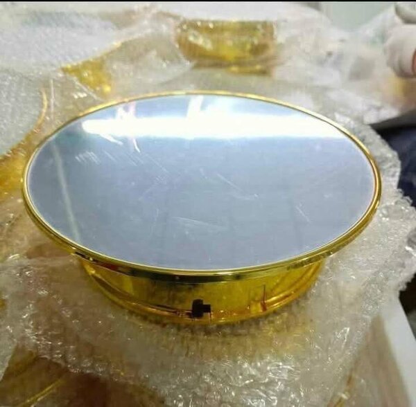 Miroir rond doré élégant