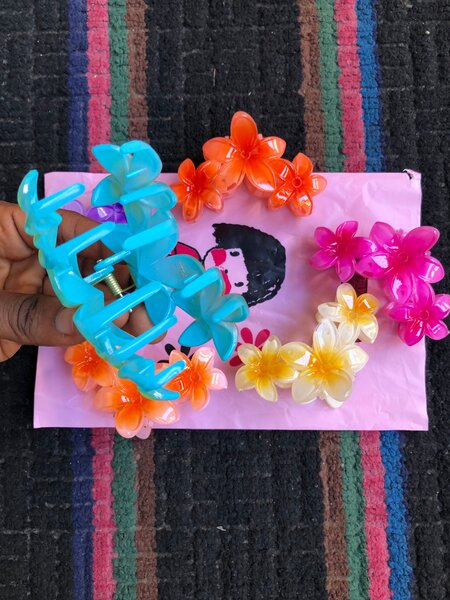 Pinces à cheveux florales