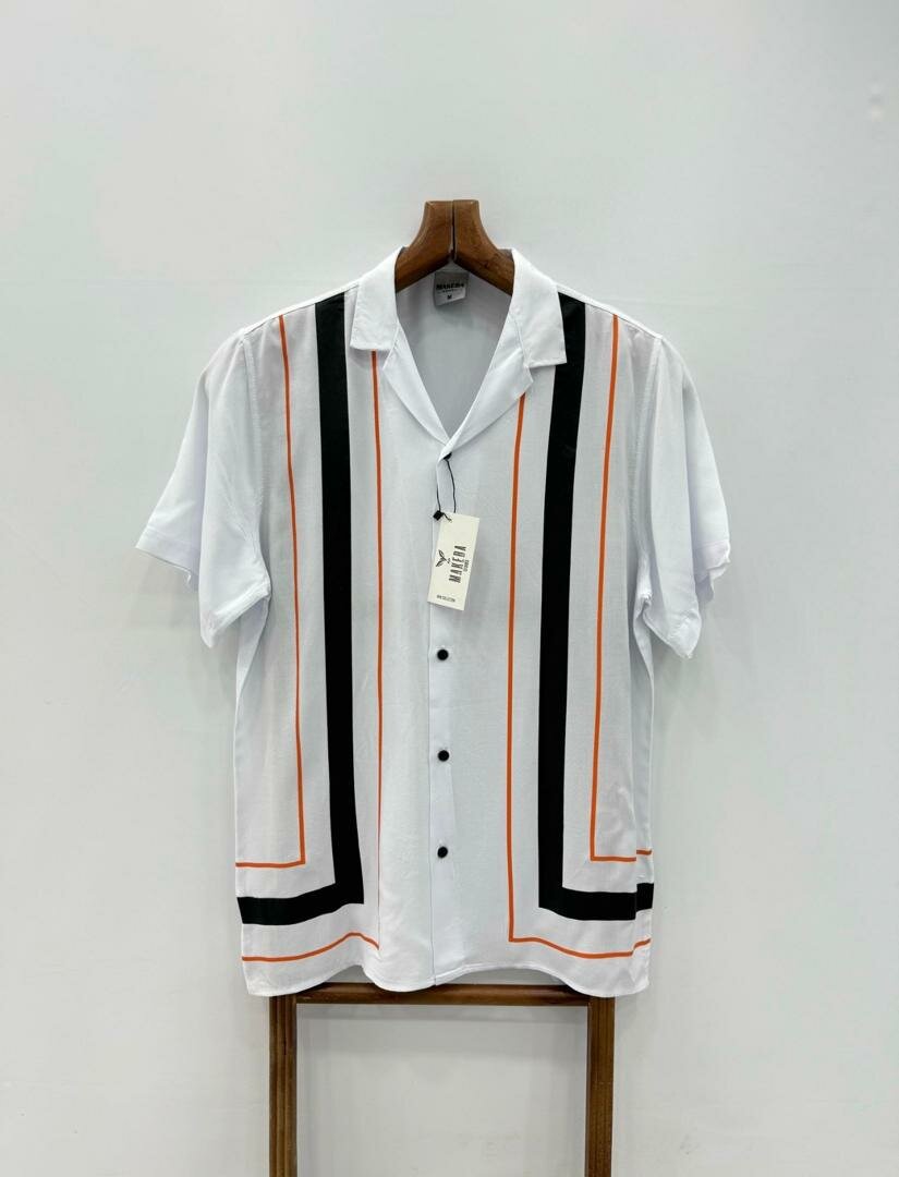 Chemise à rayures pour hommes