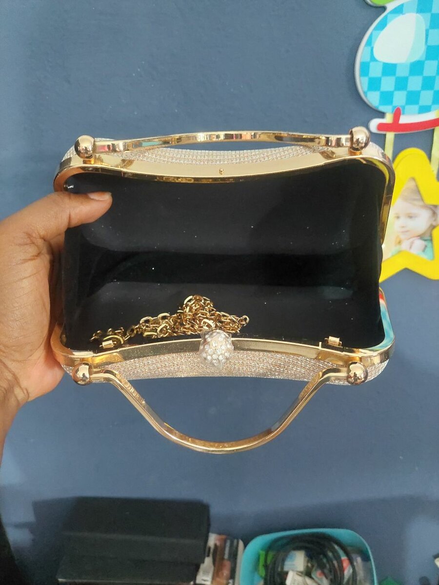 Sac à main pailleté chic Or