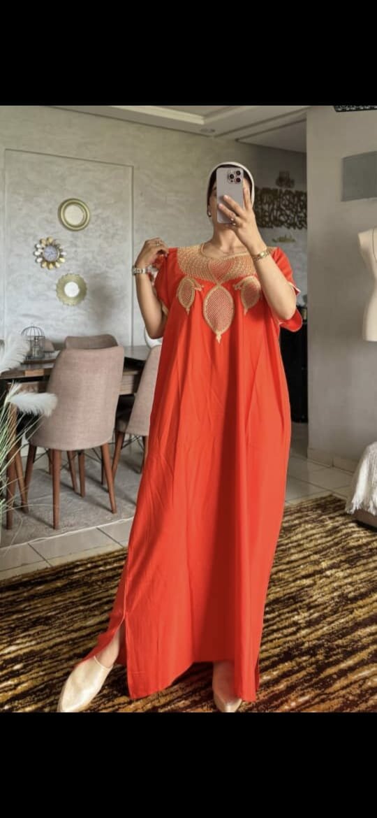 Caftan élégant en coton