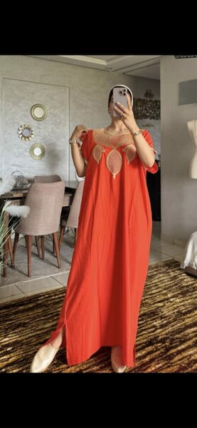 Caftan élégant en coton