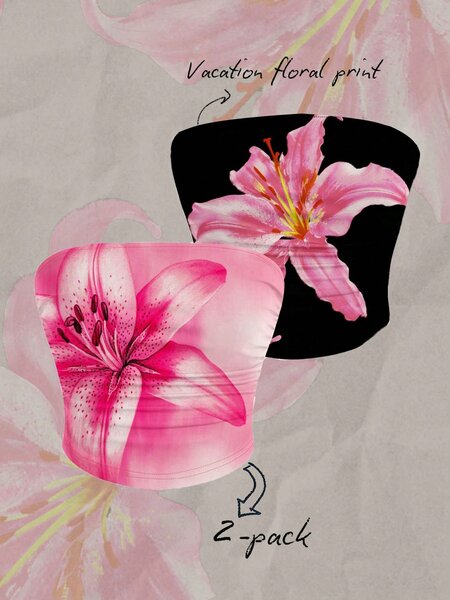 Shein lot de bustiers fleuris