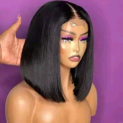 Perruque Bob Lisse Noire