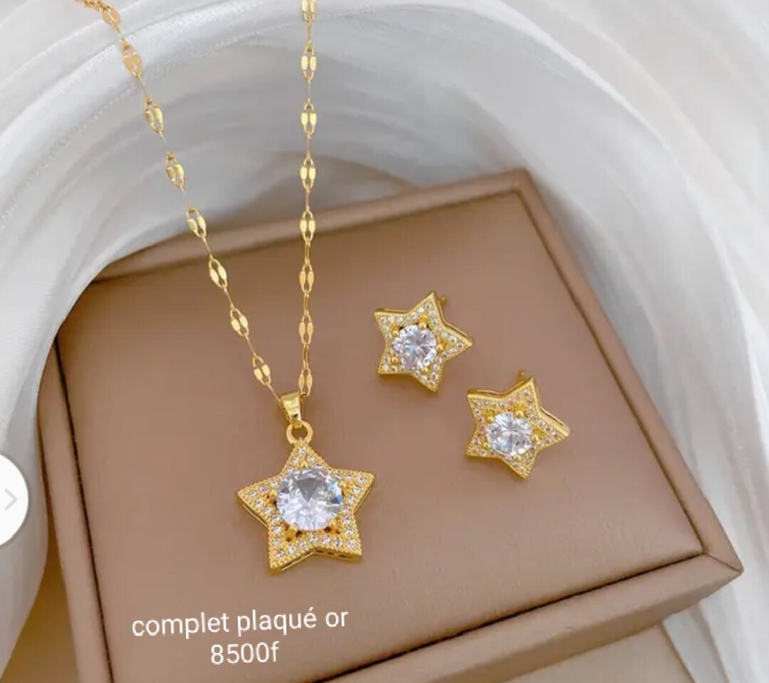 Parure élégante plaqué or
