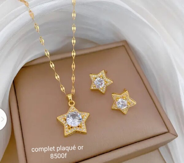 Parure élégante plaqué or