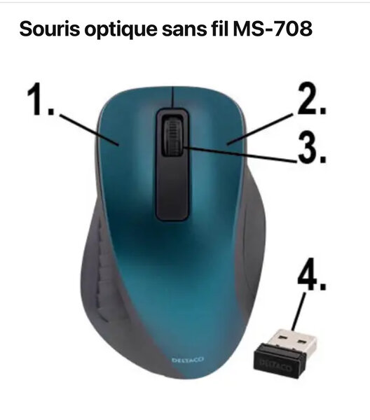 Souris optique sans fil MS-708