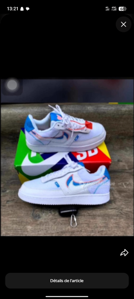 Baskets multicolores stylées