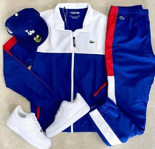 Ensemble survêtement Lacoste bleu homme