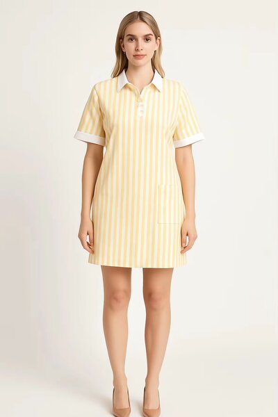 Robe décontractée à rayures