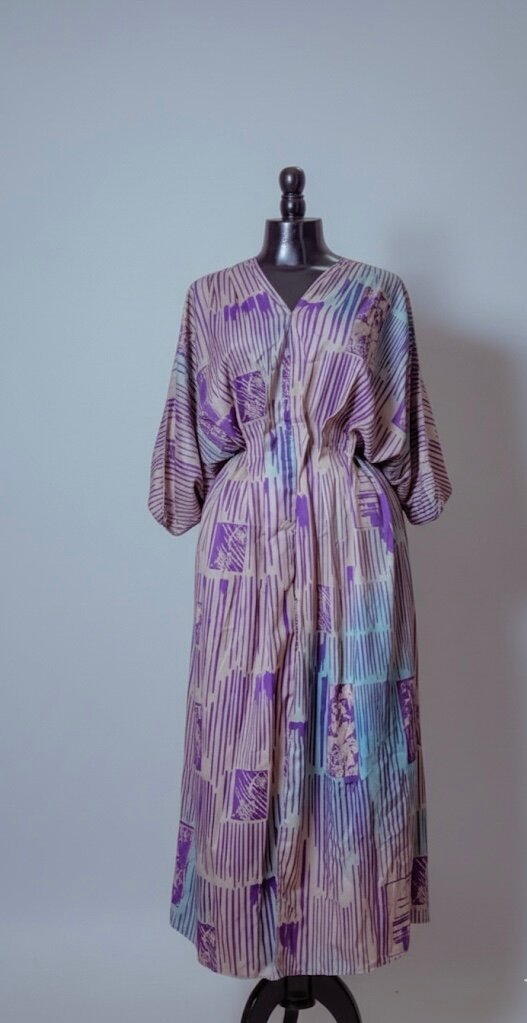 Robe longue à motifs élégante