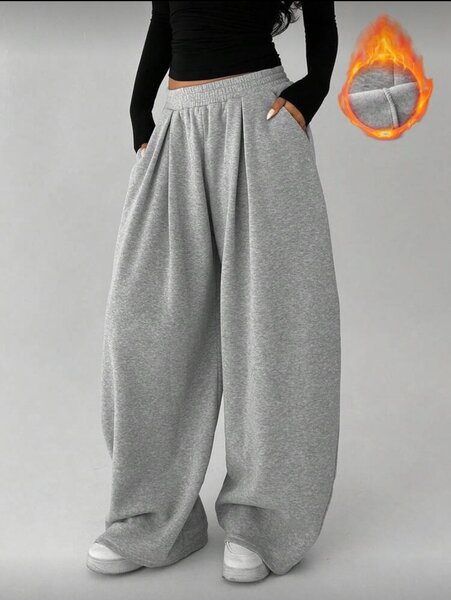 Pantalon large et chaud pour femme
