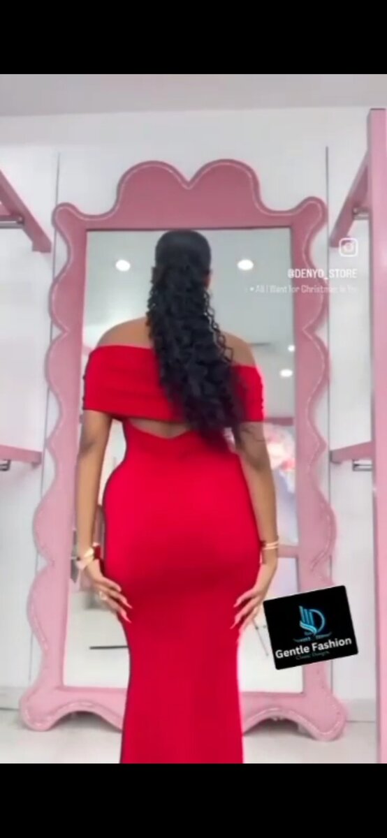 Belle robe élégante rouge