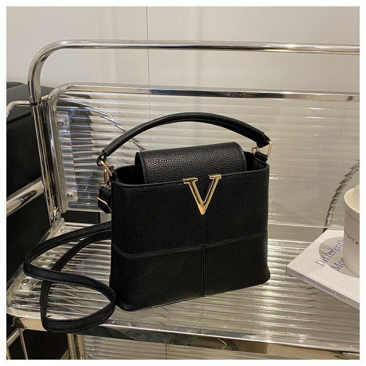 Sac à main tendance V multicolore