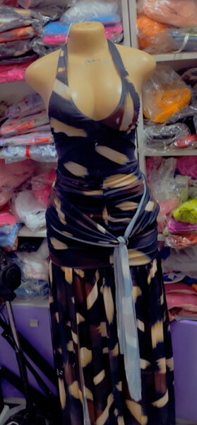 Robe longue dos nu féminine