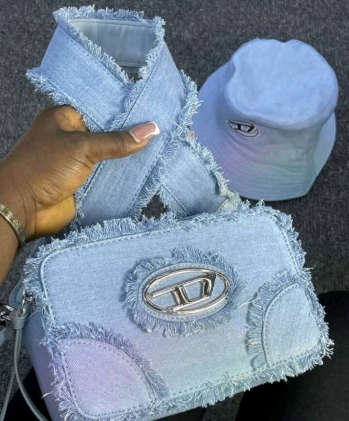 Ensemble sac et chapeau glamour