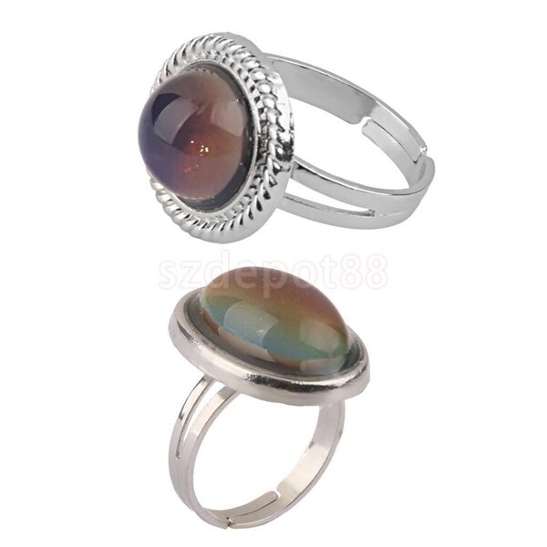 Bague argent thermosensible
