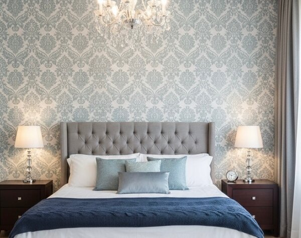 papier peint damassé.