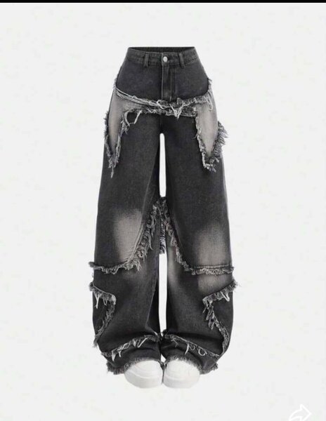 Jeans larges déchirés