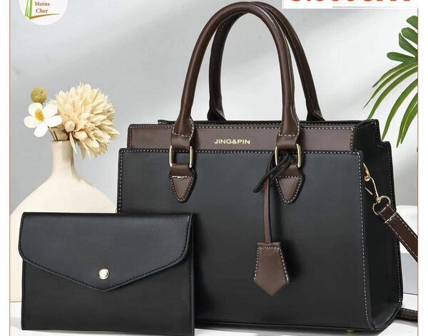 Sac à main en cuir brillant