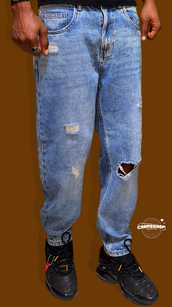 Jean décontracté déchiré homme