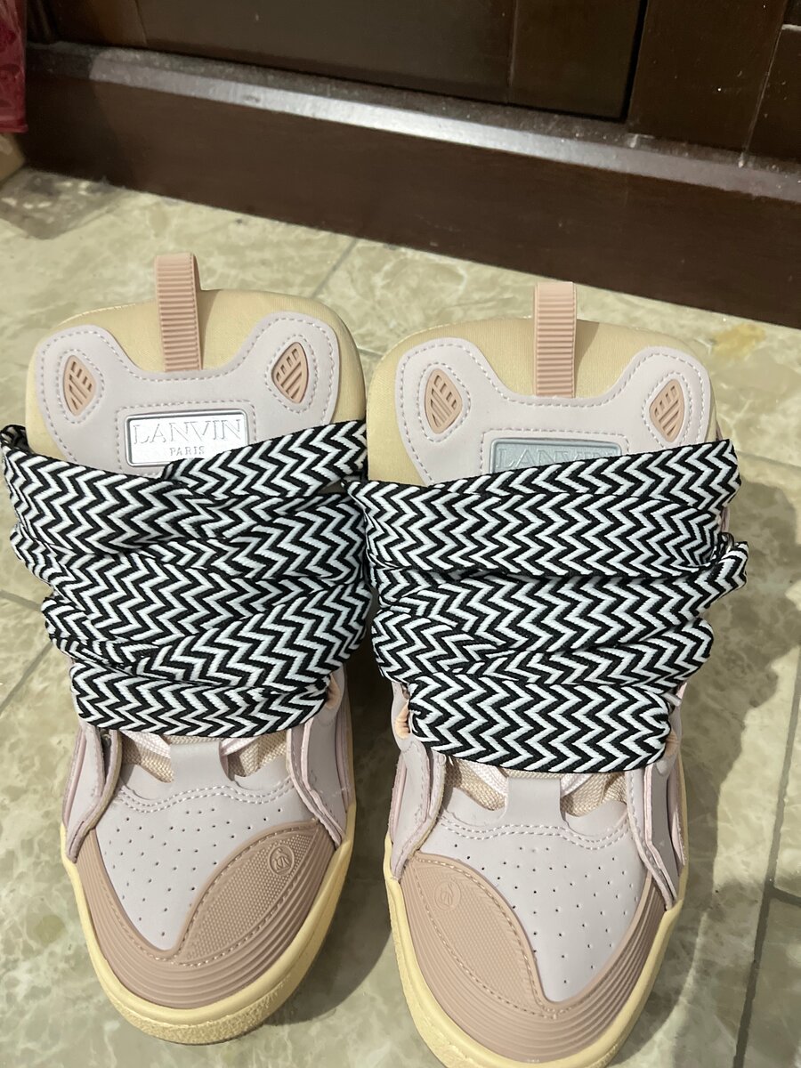 Baskets tendance Lanvin rose