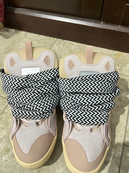 Baskets tendance Lanvin rose