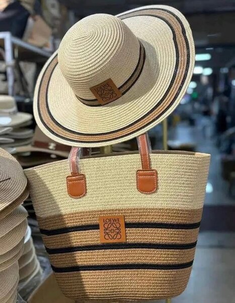 Ensemble chapeau et sac