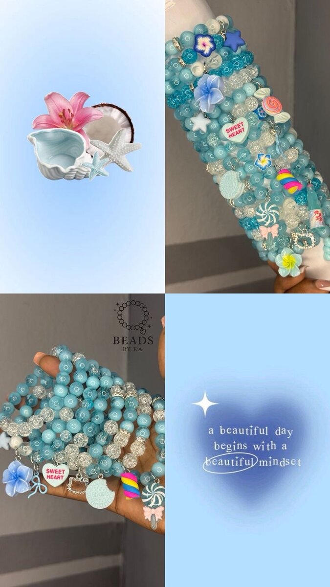 Bracelets colorés en perles