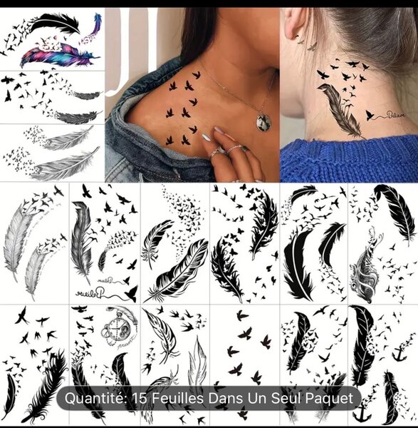 Tatouages Temporaires Fleuris