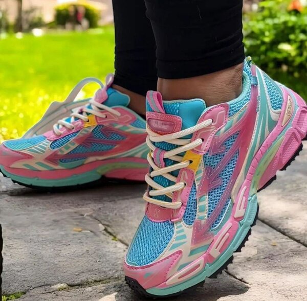 Baskets colorées femme