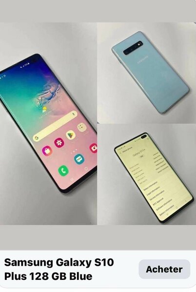 Samsung Galaxy S10 Plus 128Go Bleu
